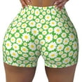 thumbnail image 1 of Naloa Daisies Flowers Biker Shorts for Women Seamless Scrunch Short Women’s Yoga Shorts for Gym Running Sport Shorts - X-Large, 1 of 9