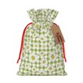 thumbnail image 1 of Naloa Daisies Flowers Drawstring Christmas Bags, 3D Xmas Gift Bags, Christmas Wrapping Bags, Xmas Goodie Bags, Treat Pouch Bags, Party Favor Bags-Medium, 1 of 9