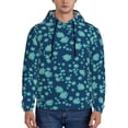 thumbnail image 1 of Naloa Daisies Flowers Men's Casual Hooded Collar Drawstring Hoodies Pullover Sweatshirts Casual Long Sleeve Shirts-3X-Large, 1 of 7