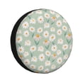 thumbnail image 1 of Naloa Daisies Flowers PVC Leather Spare Tire Wheel Cover for Car Truck SUV Camper Trailer Universal Fit many size17 inch, 1 of 6