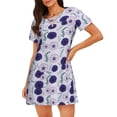 thumbnail image 1 of Naloa Daisies Flowers Print Women Nightgowns,Womens Loungewear,Short Sleeve Sleepwear,Comfy Ladies Nightdress, 1 of 6
