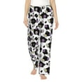 thumbnail image 1 of Naloa Daisies Flowers Print Women’s Ultra-Soft Comfy Pajama Lounge Pants with Pockets & Drawstring, 1 of 8
