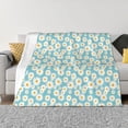 thumbnail image 1 of Naloa Daisy Floral A Flannel Blankets - Thick and Warm Blanket for Winter, Soft Fuzzy Plush King Blanket for All Seasons60"x50", 1 of 6