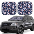 thumbnail image 1 of Naloa Daisy Flowers Print 2-Piece Windshield Sunshade,Foldable Car Front Window Sun Shades,for Most Sedans SUV Truck-Large, 1 of 6