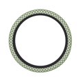 thumbnail image 1 of Naloa Daisy Plaid Green Elastic Steering Wheel Cover, Auto Steering Wheel Cover – 15 Inch , Comfortable Grip, Fit Suvs,Vans Cars,Trucks, 1 of 1