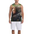 thumbnail image 1 of Naloa Daisy Sleeping Sloth Basketball Jersey Reversible Men's Mesh Athletic Sports Shirts Training Practice S-4XLXX-Large, 1 of 6
