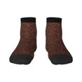 thumbnail image 1 of Naloa Dark Brown Glitter Ankle Socks for Women Non Slip Socks No Show Socks Classic Low Cut Casual Socks Casual Socks, 1 of 7