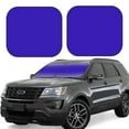 thumbnail image 1 of Naloa Darkblue 2 Piece Foldable Car Sun Shades, Car Windshield Sunshade, Front Window Sunshade for Car, Truck, SUV - Medium, 1 of 7
