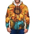 thumbnail image 1 of Naloa Deep Yellow Colorful Sunflower Men’s Hoodies, Zip up Hoodie, Sweatshirts,Hoodies for Men Sizes S-3XL-3X-Large, 1 of 5