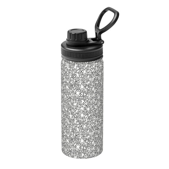 Naloa Dice Cubes 18oz Sports Insulated Kettle, Stainless Steel Insulated Cup for Women Men for Fitness, Gym & Outdoor