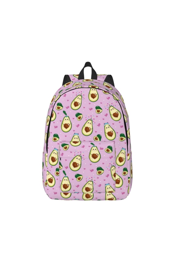Different Avocados Canvas Backpack for Men Women Rucksack Casual Travel Daypack College Tote Satchel Bookbag for Teens-Medium