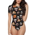 thumbnail image 1 of Naloa Different Breeds Of Dogs Bodysuits for Women, Women's Short-Sleeved Onesie, One-Piece for Parties, dates, clubs-, 1 of 7