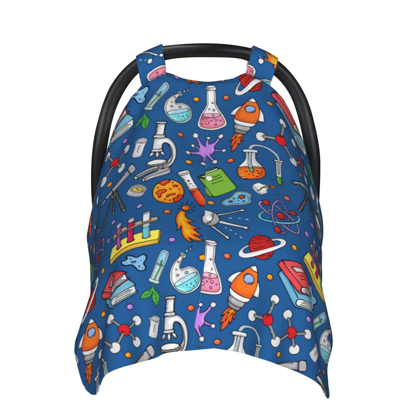 Naloa Different Chemical Things Baby Car Seat Cover, Breathable Baby Carrier Cover, Multiuse Baby Carrier Cover & Nursing Breastfeeding Cover