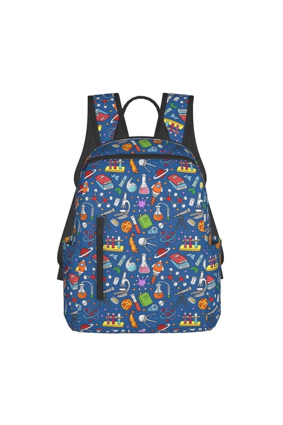 Different Chemical Things Print Lightweight DayBackpack Suitable for school, work, shopping, travel, etc.