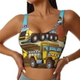thumbnail image 1 of Naloa Different Construction Site Vehicles Sports Bras for Women, High Support Bra with Removable Pads, Comfortable - Large, 1 of 9