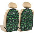 thumbnail image 1 of Naloa Dino Christmas Party 2Pcs Anti-Kick Back Seat Cover Kick Mat, Car Seat Protector with 3 Storage Pockets, 1 of 8