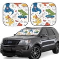 thumbnail image 1 of Naloa Dinosaur 2 Piece Foldable Car Sun Shades, Car Windshield Sunshade, Front Window Sunshade for Car, Truck, SUV - Medium, 1 of 1