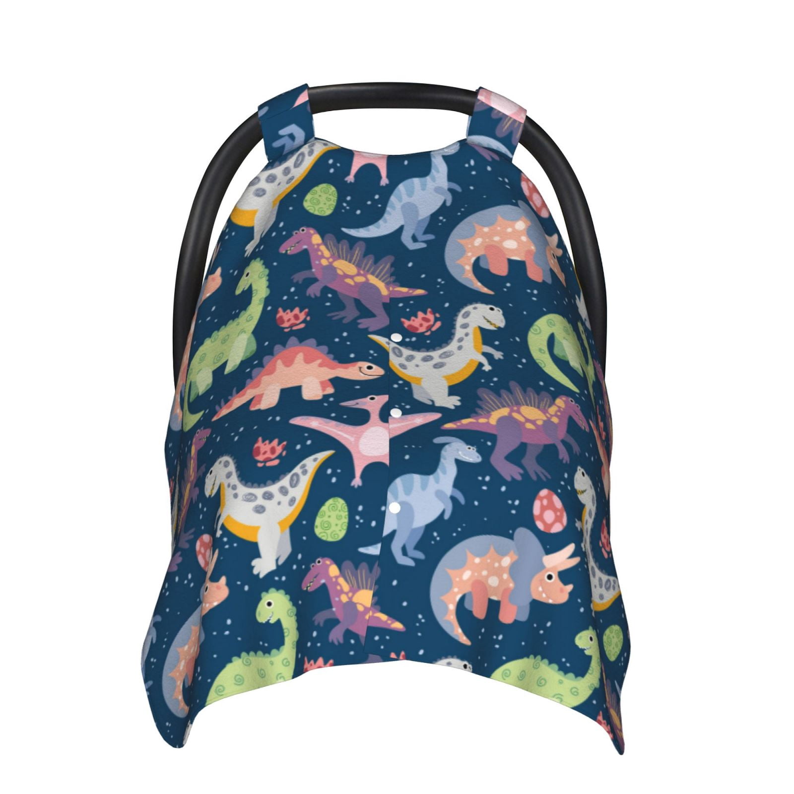 Naloa Dinosaur Baby Car Seat Cover, Breathable Baby Carrier Cover, Multiuse Baby Carrier Cover & Nursing Breastfeeding Cover