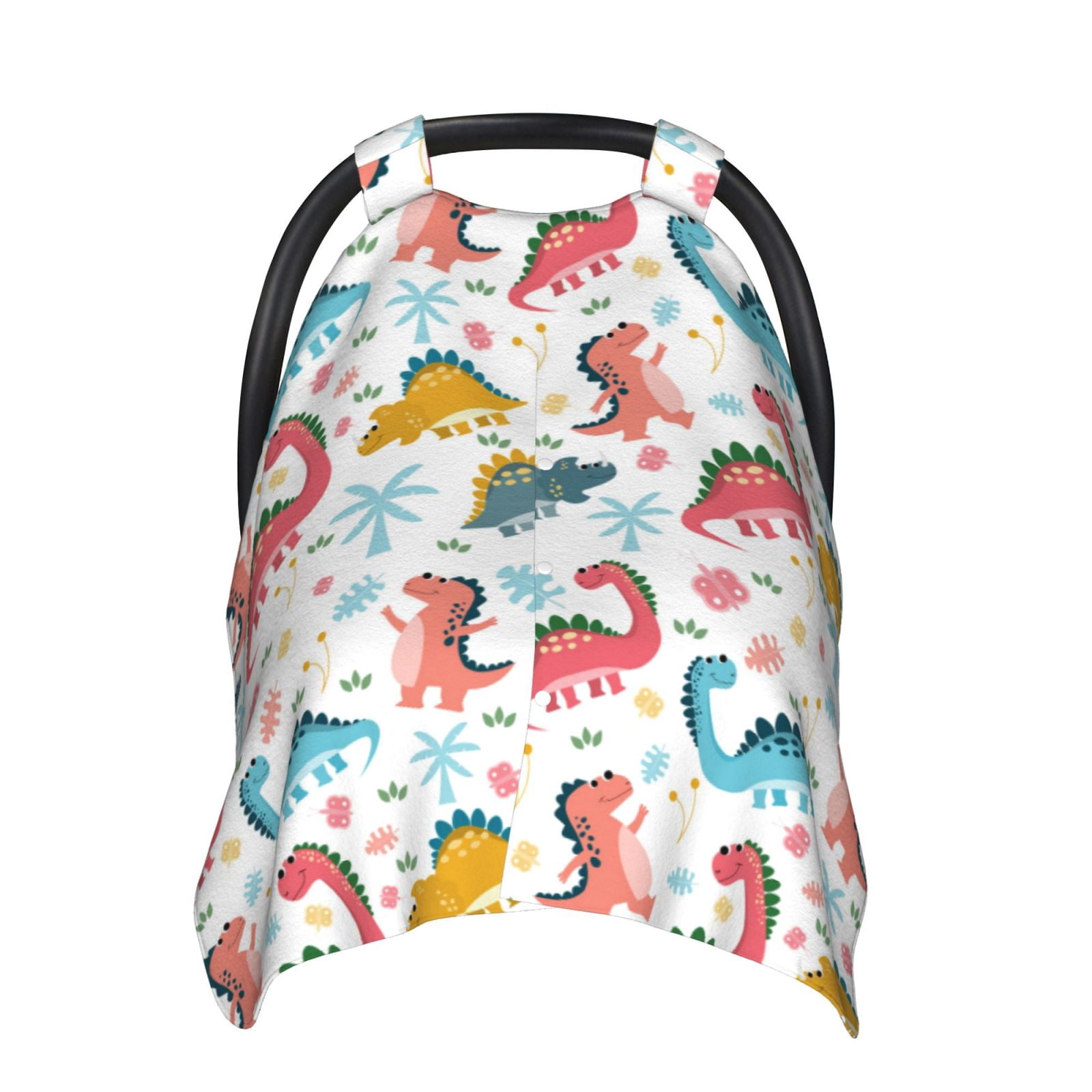 Naloa Dinosaur Baby Car Seat Cover, Breathable Baby Carrier Cover, Multiuse Baby Carrier Cover & Nursing Breastfeeding Cover