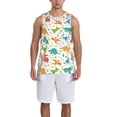 thumbnail image 1 of Naloa Dinosaur Basketball Jersey Reversible Men's Mesh Athletic Sports Shirts Training Practice S-4XLSmall, 1 of 6