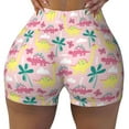 thumbnail image 1 of Naloa Dinosaur Biker Shorts for Women Seamless Scrunch Short Women’s Yoga Shorts for Gym Running Sport Shorts - Large, 1 of 9
