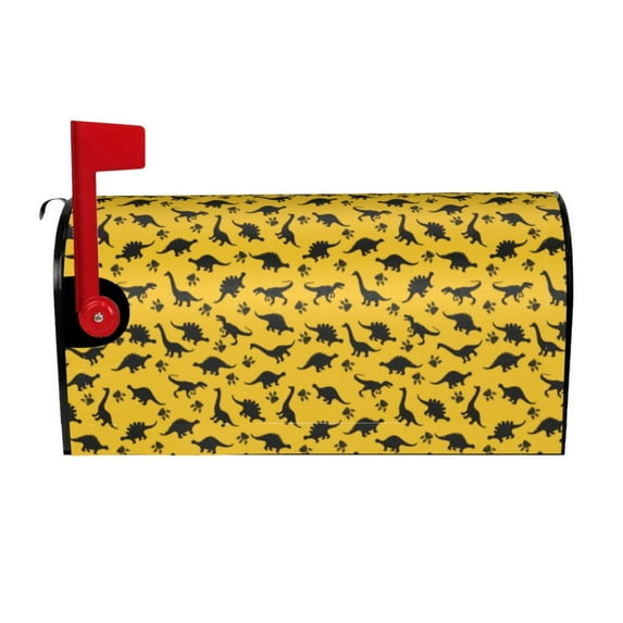 Naloa Dinosaur Mailbox Covers Magnetic Post Box Cover Post Letter Box Cover Garden Decor-21x18 in