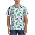 thumbnail image 1 of Naloa Dinosaur Men's T-Shirt Sport T-shirt Men's Basic Tee Casual Men's Shirt, Round Neck, Short Sleeves - 3X-Large, 1 of 5
