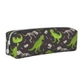 thumbnail image 1 of Naloa Dinosaur Skeleton Leather Pencil Case, Makeup Pouch, Zipper Pouch for Daily Essentials, Storage Organizer, Cosmetics and Stationary Bag, 1 of 7