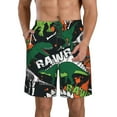 thumbnail image 1 of Naloa Dinosaur Skeleton Men's Beach Shorts, Surfing shorts, Swim trunks, Quick Dry Swim Trunks for Surfing Beach Fun - 3X-Large, 1 of 9