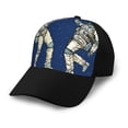 thumbnail image 1 of Naloa Disco party Astronaut Dancing Adult adjustable Print Baseball Hat, Patchwork curved brim baseball capfor Men and Women, One Size, 1 of 5