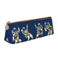 thumbnail image 1 of Naloa Disco party Astronaut Dancing Print Leather Pencil Case - Portable Big Capacity Pencil Pouch Organizer Bag Stationery Bag for Work & Office Pencil Pen Case, 1 of 5