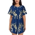 thumbnail image 1 of Naloa Disco party Astronaut Dancing Women's Short-Sleeved Pajama Set, Loungewear, Summer pajamas, Breathable Cozy - 4X-Large, 1 of 9