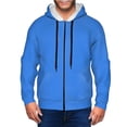 thumbnail image 1 of Naloa Dodgerblue Men’s Hoodies, Zip up Hoodie, Sweatshirts,Hoodies for Men Sizes S-3XL-XX-Large, 1 of 5