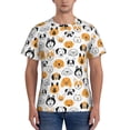 thumbnail image 1 of Naloa Dog Faces Men's T-Shirt Sport T-shirt Men's Basic Tee Casual Men's Shirt, Round Neck, Short Sleeves - 3X-Large, 1 of 5