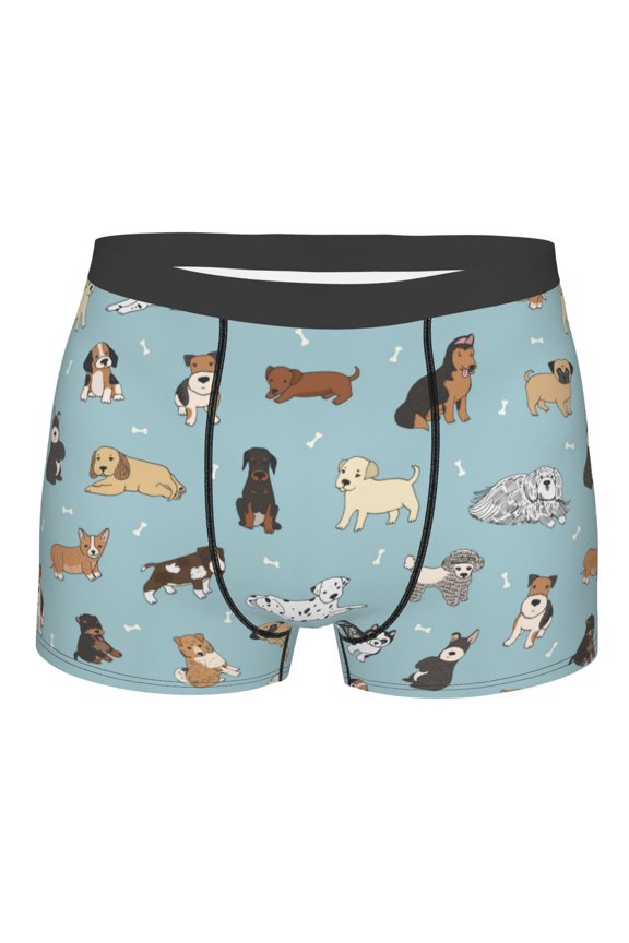 Dog Pets Print Mens Underwear - Boxers for Men, Classic Briefs for Men