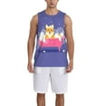 thumbnail image 1 of Naloa Dog Washes in a Pink Bath Basketball Jersey Reversible Men's Mesh Athletic Sports Shirts Training Practice S-4XLX-Large, 1 of 6