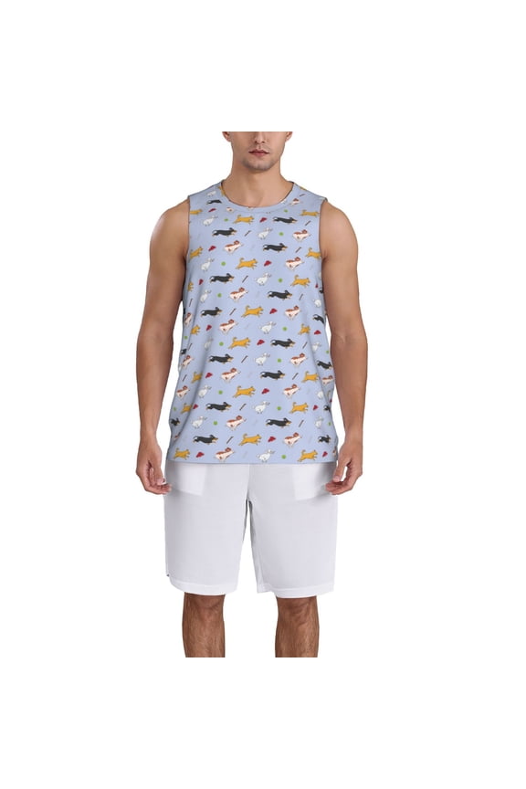 Dogs Are Running Basketball Jersey Reversible Men's Mesh Athletic Sports Shirts Training Practice S-4XLXX-Large