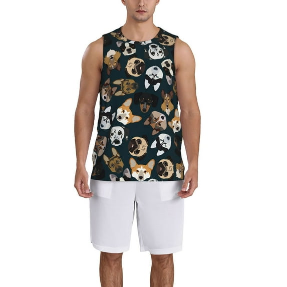 Naloa Dogs Basketball Jersey Reversible Men's Mesh Athletic Sports Shirts Training Practice S-4XLSmall