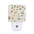 thumbnail image 1 of Naloa Dogs Funny Pets Night Lights Plug into Wall, Dusk to Dawn Sensor Warm White Led Night Light 0.5W, Nightlight suit for Adults, Bedroom, Bathroom, Hallway, Kitchen, 1 of 5