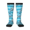 thumbnail image 1 of Naloa Dolphin Thigh High Socks Extra Long Stretchy Sock Women Over Knee High Opaque Stocking Daily Wear, 1 of 6