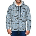 thumbnail image 1 of Naloa Dolphins Men’s Hoodies, Zip up Hoodie, Sweatshirts,Hoodies for Men Sizes S-3XL-Small, 1 of 5