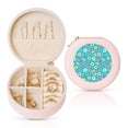 thumbnail image 1 of Naloa Donut Round Jewelry Box, Travel Jewelry Organizer, 3.9 x 3.9 x 2in Jewelry Storage Box for Women-Pink, 1 of 7