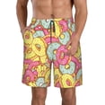 thumbnail image 1 of Naloa Donut and Blue Men's Beach Shorts, Surfing shorts, Swim trunks, Quick Dry Swim Trunks for Surfing Beach Fun - X-Large, 1 of 9