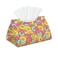 thumbnail image 1 of Naloa Donut and Blue Print Leather Tissue Box Cover Rectangle | Long Tissue Box Cover | Tissue Box Holder | Tissue Holder for Bathroom, 1 of 9