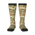 thumbnail image 1 of Naloa Doodle Owls Thigh High Socks Extra Long Stretchy Sock Women Over Knee High Opaque Stocking Daily Wear, 1 of 6