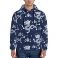 thumbnail image 1 of Naloa Dragon Men's Casual Hooded Collar Drawstring Hoodies Pullover Sweatshirts Casual Long Sleeve Shirts-X-Large, 1 of 7