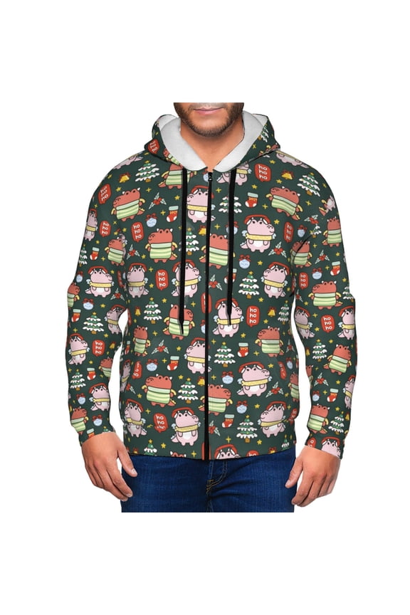 Dragon With Hohoho Men’s Hoodies, Zip up Hoodie, Sweatshirts,Hoodies for Men Sizes S-3XL-Small