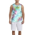 thumbnail image 1 of Naloa Dragonfly Floral Basketball Jersey Reversible Men's Mesh Athletic Sports Shirts Training Practice S-4XLX-Large, 1 of 6