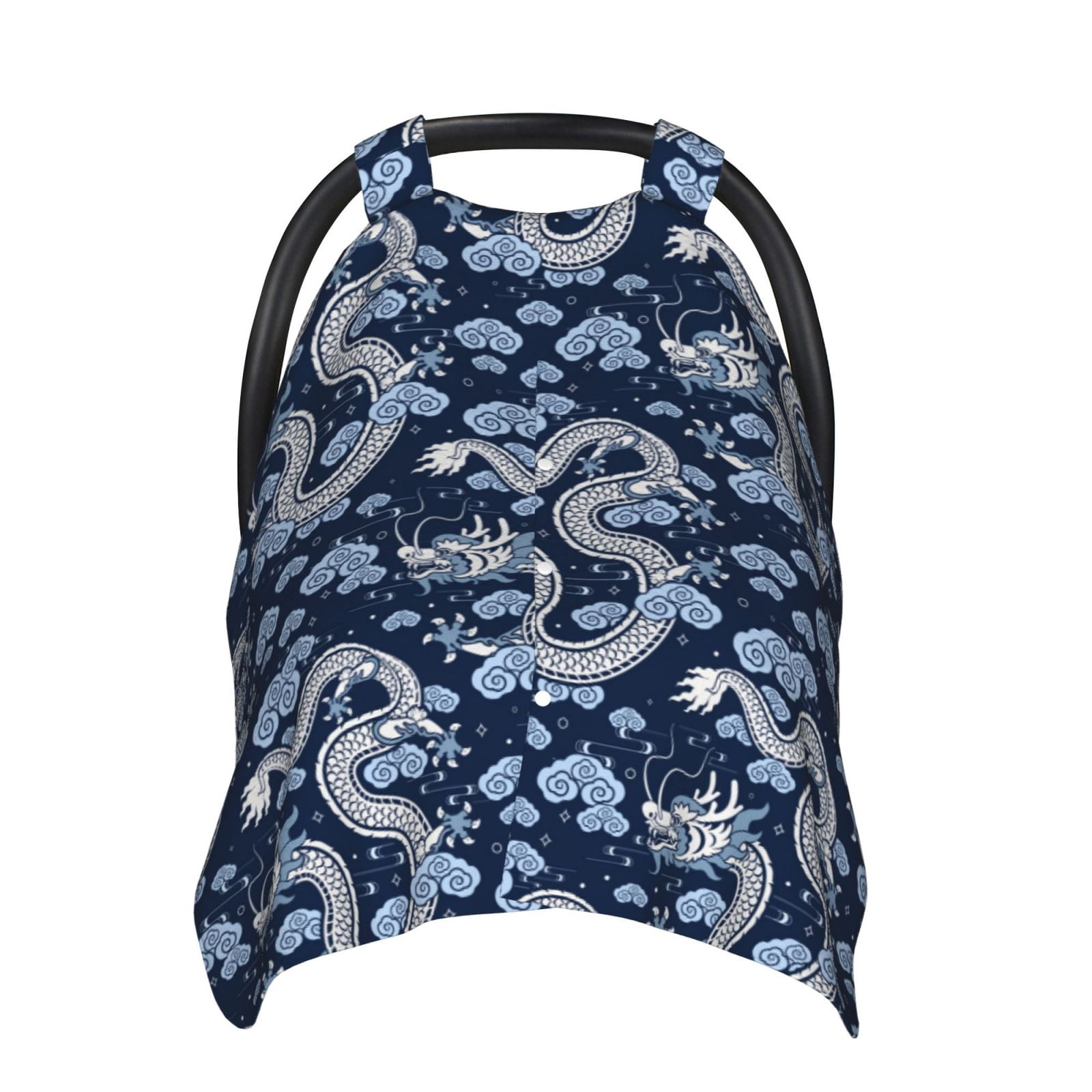 Naloa Dragons Baby Car Seat Cover, Breathable Baby Carrier Cover, Multiuse Baby Carrier Cover & Nursing Breastfeeding Cover