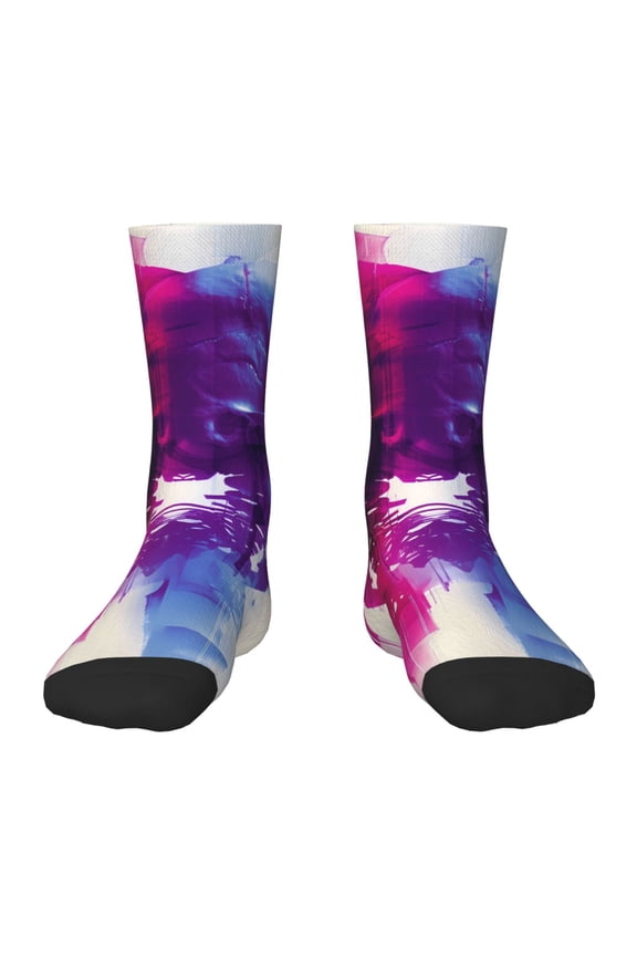 Dual Skulls Colorful Fusion Kids Socks Unisex Kids and Toddlers' Crew Socks, ,1 Pairs
